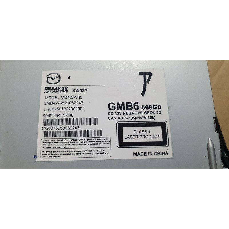 mazda-6-audio-6-single-disc-cd