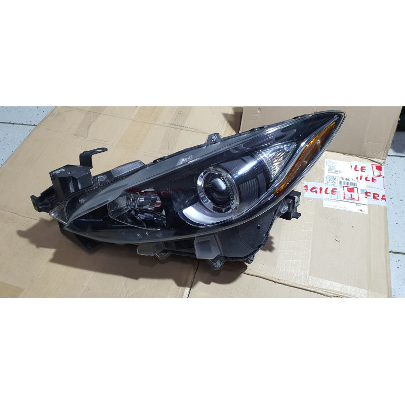 MAZDA 3 LEFT HALOGEN HEADLIGHT 2014-2016 BHN151040 BHN1-51040 BJT1-51040 W1854L W2350L BPW951040A USA