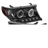 TOYOTA LAND CRUISER BLACK DUAL HALO LED PROJECTOR RIGHT HEADLIGHT 2008-2011 SONAR SK3301-TCRS08 NEW