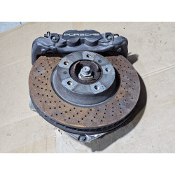 PORSCHE CARRERA 991 911 FRONT LEFT KNUCKLE ROTOR HUB BRAKE CALIPER 2014-2024  9P1407313 99134165705 9P1615123B 9P1615105P