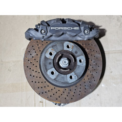 PORSCHE CARRERA 991 911 FRONT LEFT KNUCKLE ROTOR HUB BRAKE CALIPER 2014-2024  9P1407313 99134165705 9P1615123B 9P1615105P