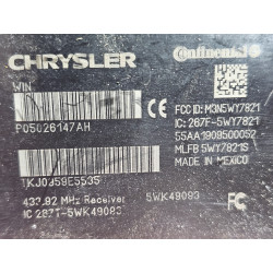 TOWN COUNTRY DODGE CARAVAN JOURNEY IGNITION LOCK RECEIVER 2009-2010 05026147AH 05026875AD 05026875AE 68210155AB 05026147AF