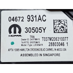 DODGE RAM 1500 FRONT CAMERA RADAR CONTROL MODULE 2022 2024 04672931AC 04672891AB 04672931AA 04672931AB NEW