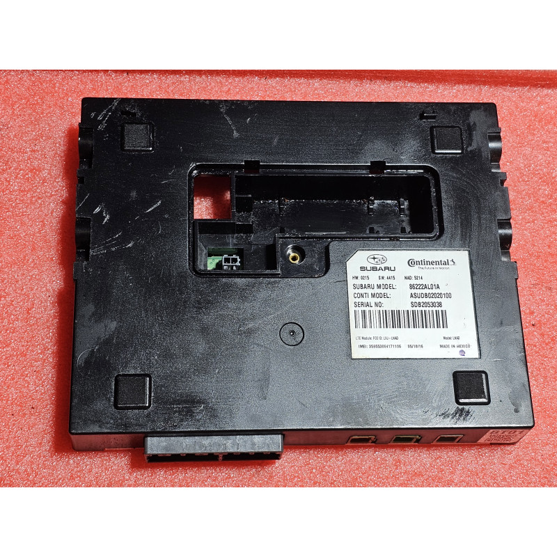 SUBARU LEGACY OUTBACK TELEMATICS COMMUNICATION CONTROL MODULE 2016-2019 86222AL01A