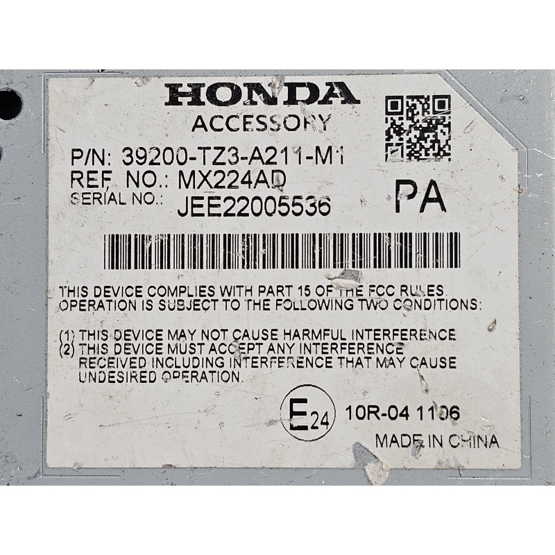 ACURA TLX ACTIVE NOISE CONTROL MODULE 2018-2020 39200-TZ3-A211-M1