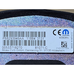 JEEP WRANGLER JL GLADIATOR JT ROOF GPS RADIO ANTENNA 2018-2026 68293949AA NEW