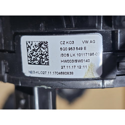 AUDI A3 S3 Q2 VOLKSWAGEN ATLAS GOLF JETTA TIGUAN SKODA STEERING WHEEL CLOCK SPRING 2015-2023 5Q0953549E 5Q0953549C NEW