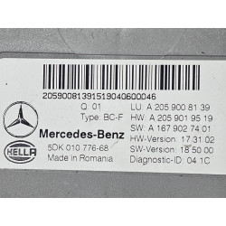 MERCEDES C GLC W205 BODY CONTROL BCM SAM MODULE FRONT 2015-2021 A2059008139 2059008139 A2059019519 A1679027401