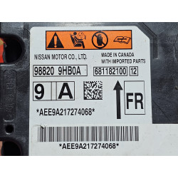 NISSAN ALTIMA AIRBAG RESTRAINT CONTROL SENSOR  MODULE 2022-2023 988209HB0A 98820-9HB0A NEW