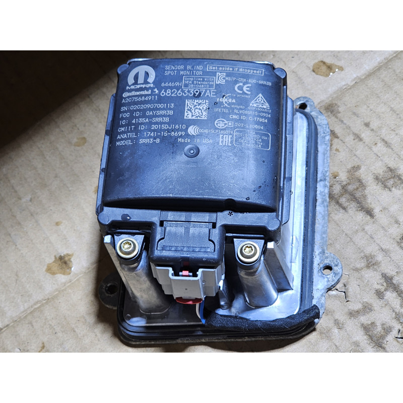 DODGE RAM RIGHT BLIND SPOT RADAR MONITOR SENSOR MODULE 2019-2024 68263397AE 68263397AD 68263397AA 68263397AB 68263397AC