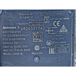 DODGE RAM RIGHT LAMP BLIND SPOT RADAR MONITOR SENSOR MODULE 2019-2024 68263397AD 68263397AE 68263397AA 68263397AB 68263397AC