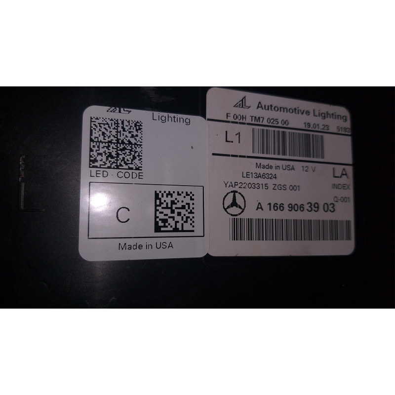 メル41690です 2023 2024 MERCEDES-BENZ EQE-CLASS LEFT DRIVER SIDE FULL LED