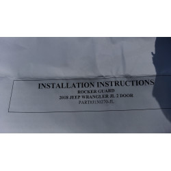 JEEP WRANGLER JL 2 Door RedRock 4x4 STEPS Rocker Guard 2018-2019 PW02966401 J130270-JL NEW PAIR SET