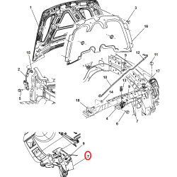 DODGE DURANGO 2004-2009 CHRYSLER ASPEN 2007-2009 HOOD LATCH RELEASE CABLE 55362551AB NEW
