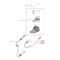 DODGE NITRO JEEP LIBERTY AUTO TRANS SHIFT INTERLOCK CABLE 2007-2012 52125305AD NEW