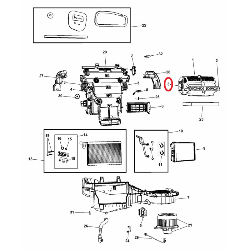Jeep Grand Cherokee Heater A/C Climate Auto Temp Control 55116885AB 1999 2004 - View #6