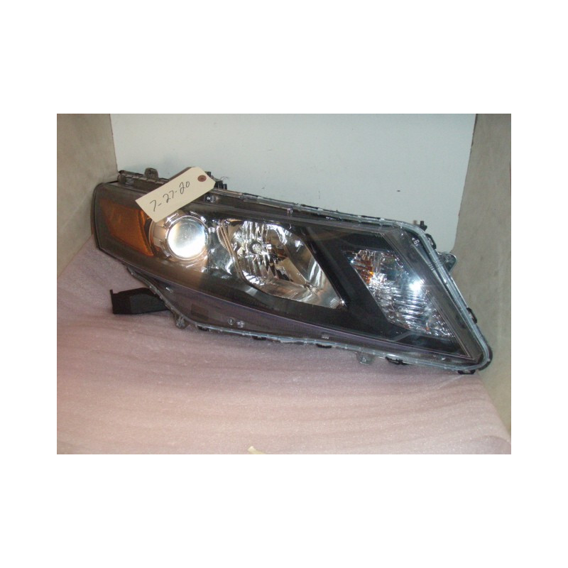 HONDA ACCORD CROSSTOUR RIGHT HALOGEN HEADLIGHT BLACK 2010-2012 33100-TP6-A01