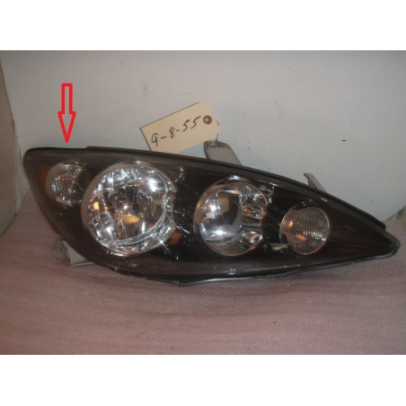 TOYOTA CAMRY BLACK RIGHT OEM HEADLIGHT 2005-2006 USA TAB DEFECT USED