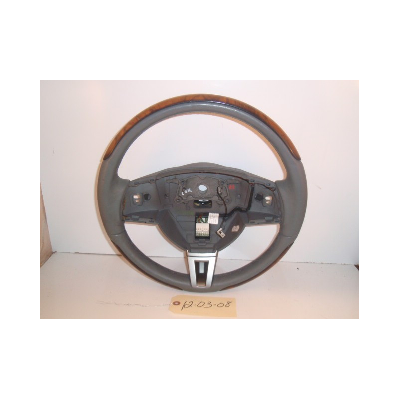 JAGUAR XF SUPERCHARGED WOODGRAIN LEATHER STEERING WHEEL 20092013 USED