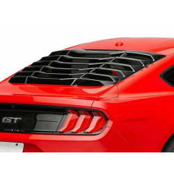 FORD MUSTANG REAR WINDOW LOUVERS GLOSS BLACK 2015-2020 MP CONCEPTS 406683 406682 NEW