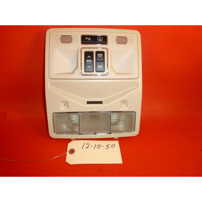 JAGUAR XJ XJL SUPERCHARGED IVORY OVERHEAD ROOF CONTROL PANEL CONSOLE 2010-2016 C2D17218NUG 166017050-02 166017050 NEW