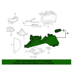 CADILLAC XT5 Light Vanilla Instrument Panel Knee Bolster 2017-2022 GM 84075963 82553606 84214343