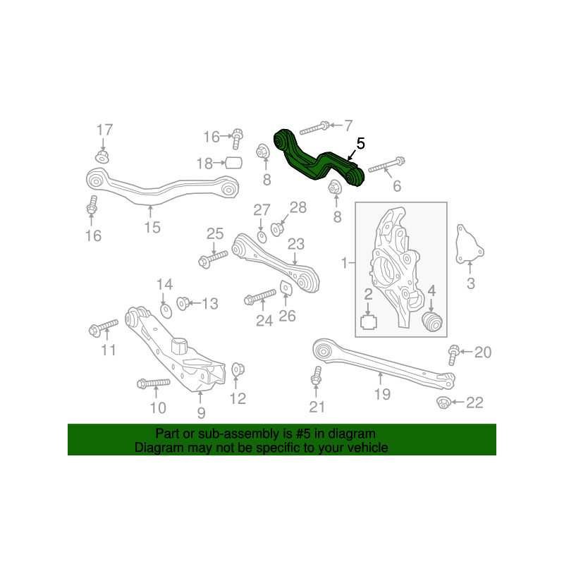 CADILLAC XT5 XT6 BLAZER ACADIA ENCLAVE Rear Lower Lateral Control Arm