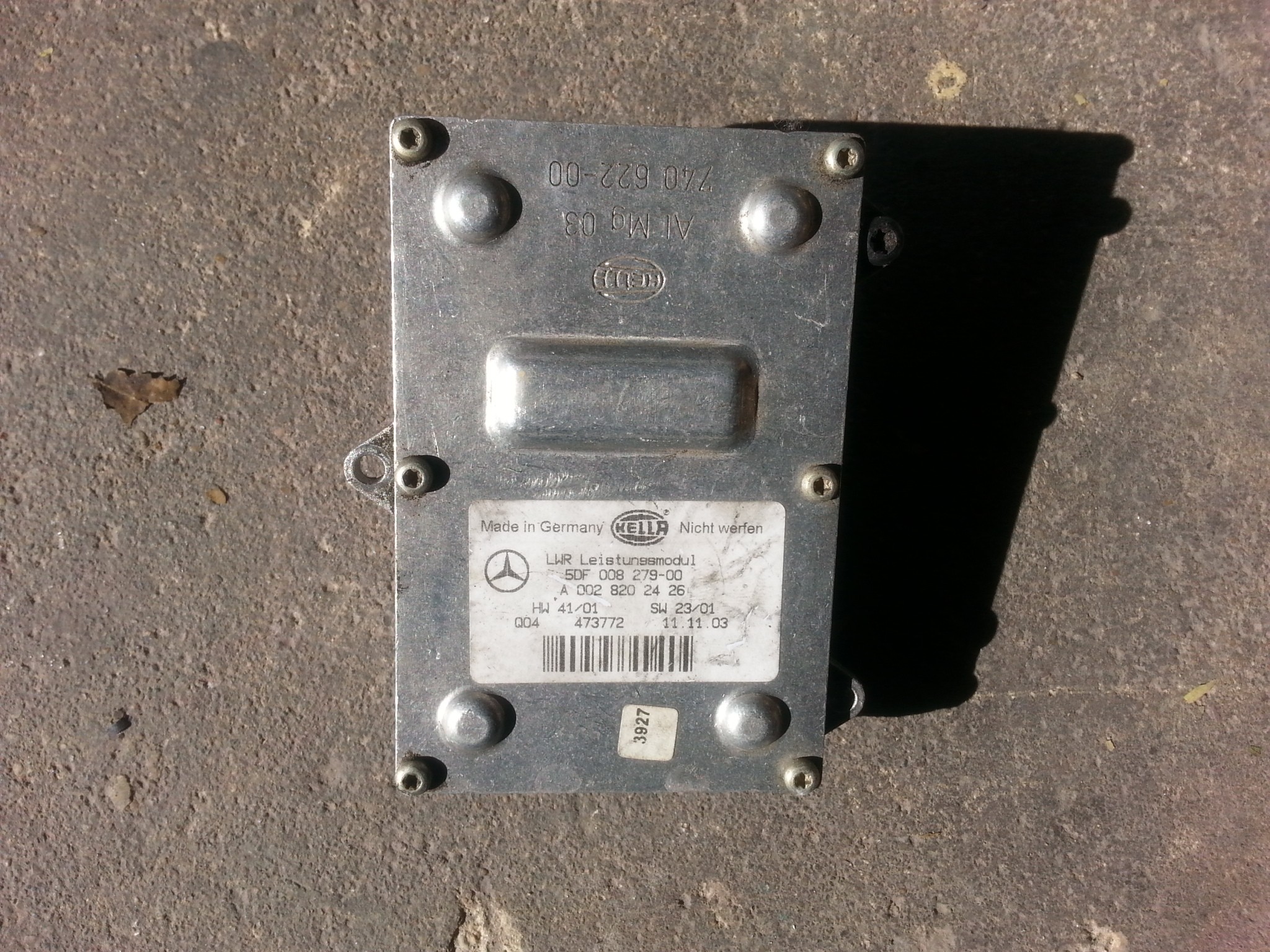 MERCEDES E W211 SLK AFS XENON BALLAST MODULE 5DF008279